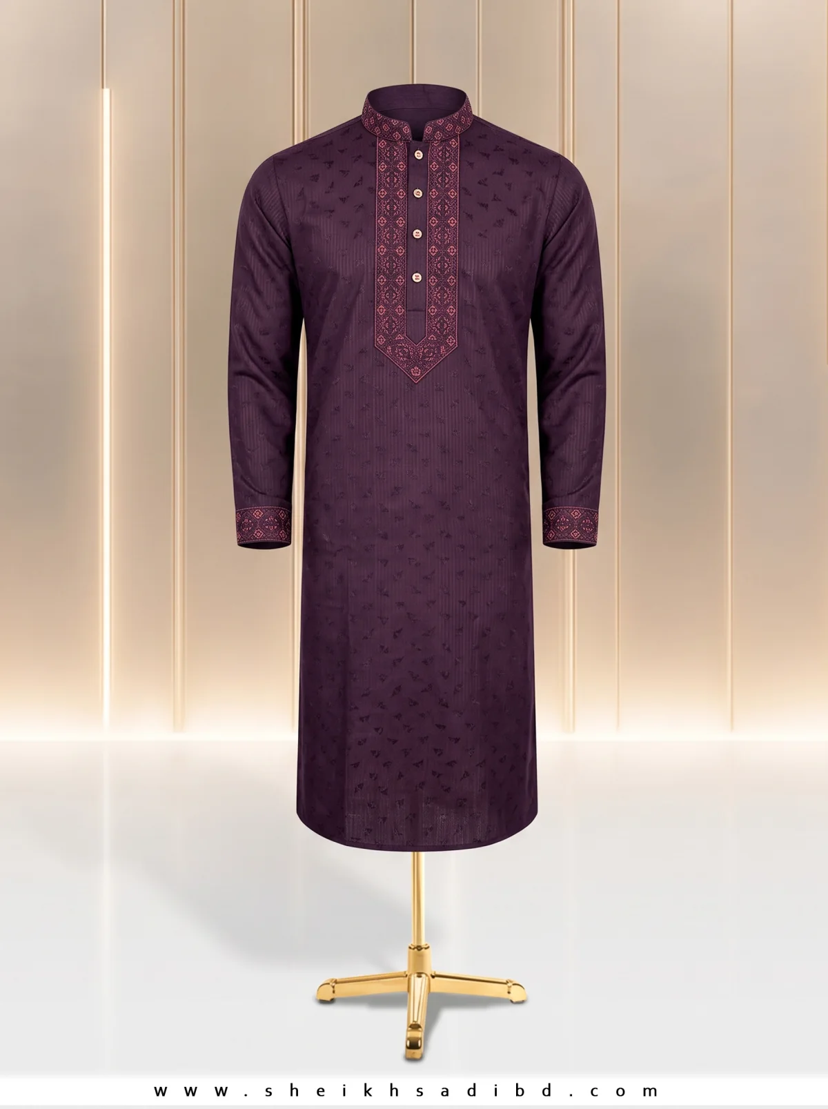 premium quality embroidery Panjabi