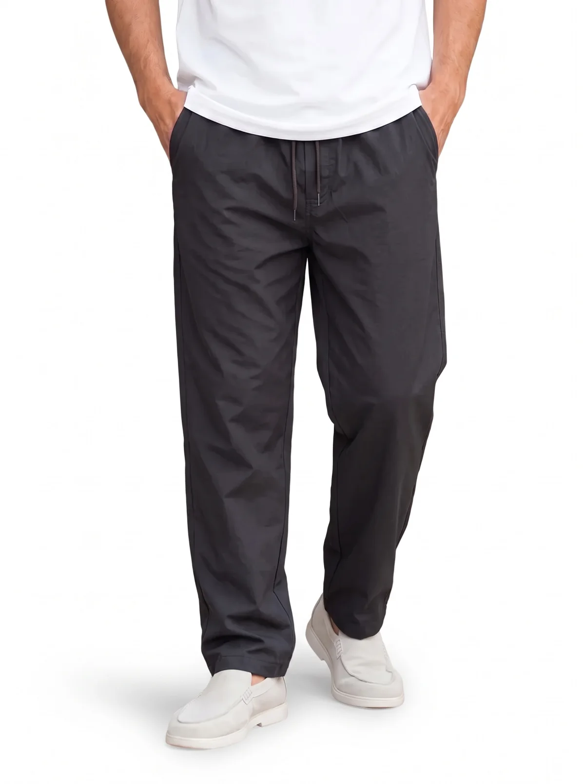 premier quality solid color trousers