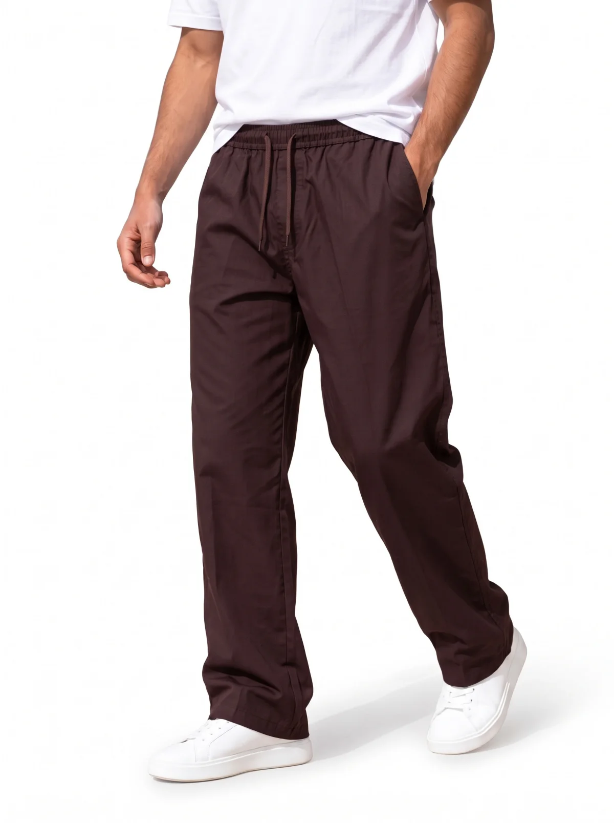 premier quality solid color trousers